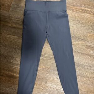 Vuori Grey/Blue High-Waisted Leggings